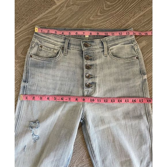 SPLENDID High Waist Destroyed Straight Crop Jean Size 28 NWT - Picture 7 of 8